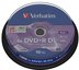 1x10 Verbatim DVD+R Double Layer 8x Speed, 8,5GB matt silver