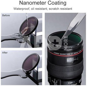 52MM Nano-X Variable/Fader ND Filter, ND8~ND128, W/O Black Cross