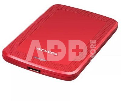 ADATA External Hard Drive HV300 1000 GB, 2.5 ", USB 3.1, Red
