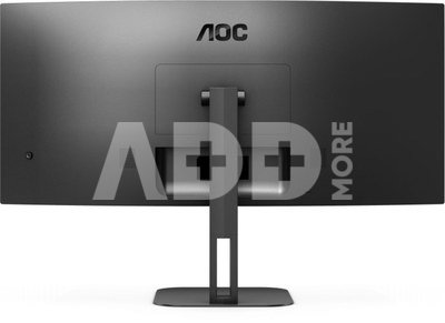 AOC Curved Monitor CU34V5C/BK 34 ", VA, WQHD, 3440 x 1440, 21:9, 4 ms, 300 cd/m², HDMI ports quantity 1, 100 Hz