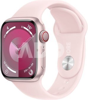 Apple Watch 9 GPS + Cellular 41 мм Sport Band S/M, pink (MRHY3ET/A)