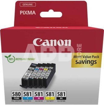 Canon ink PGI-580/CLI-581 Multipack, black/pigment black/yellow/cyan/magenta