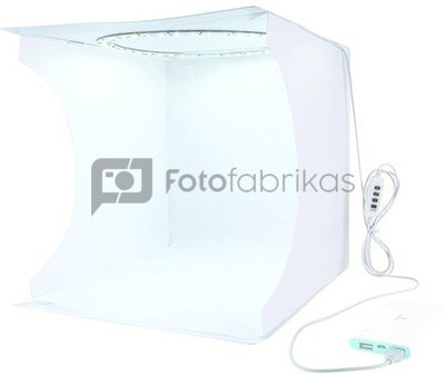 Fotografavimo dėžė su LED apšvietimu, 31x31x32cm