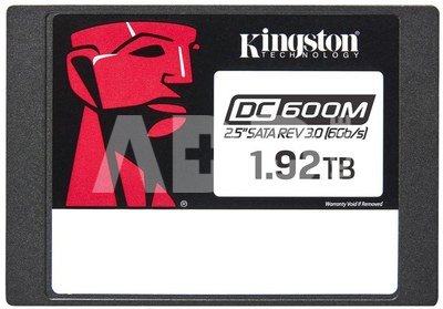Kingston DC600M | 1920 GB | SSD form factor 2.5" | SSD interface SATA Rev. 3.0 | Read speed 560 MB/s | Write speed 530 MB/s