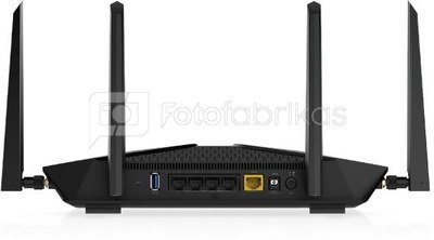Netgear Nighthawk 6-Stream Dual-Band WiFi 6 Router, 5.4Gbps RAX50-100EUS  802.11ax, 10/100/1000 Mbit/s, Ethernet LAN (RJ-45) ports 5, Mesh Support Yes, MU-MiMO No, Antenna type 4xExternal