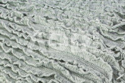 Newborn Ruffle Blanket Grey GRRB