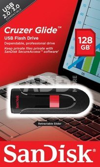 SanDisk Cruzer Glide 128GB USB raktas