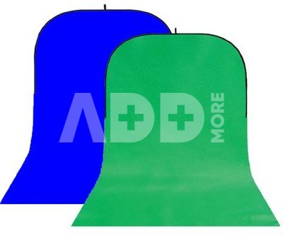 StudioKing Background Board BBT-10-07 Green/Blue 150x400 cm