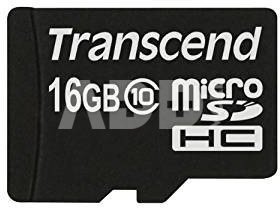 Kortelė Transcend MicroSDHC 16GB Class 10