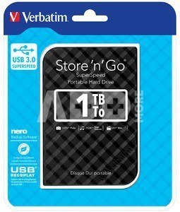 Verbatim Store n Go 2,5 1TB USB 3.0 black Gen 2