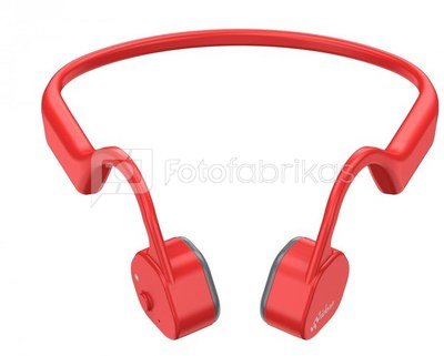 Wireless headphones with bone conduction technology Vidonn F3 - red
