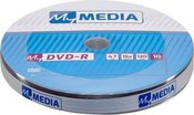 1x10 MyMedia DVD-R 4,7GB 16x Speed matt silver Wrap