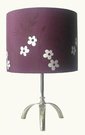 Table lamp with metal stand lilac H35 cm