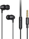 Vipfan M16 wired in-ear headphones, 3.5mm jack, 1m (black)