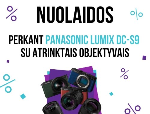 NUOLAIDOS perkant Panasonic Lumix DC-S9 su atrinktais objektyvais!